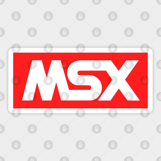 MSX Red Logo Vintage Retro Computer